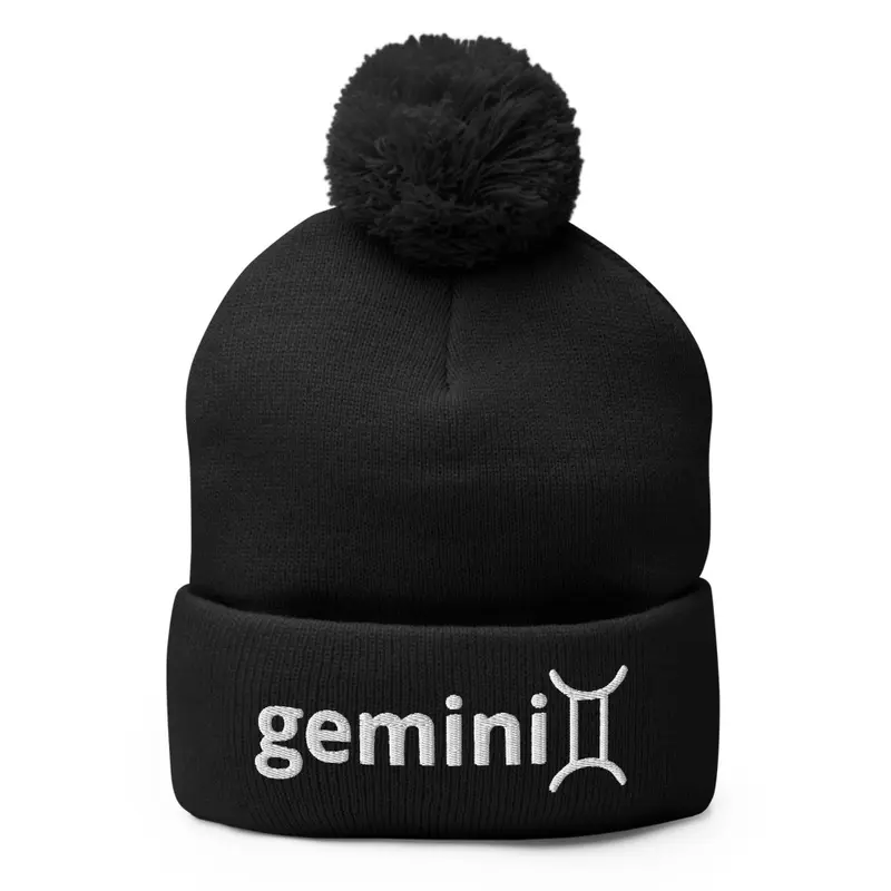 Gemini Embroidered Knit Hat