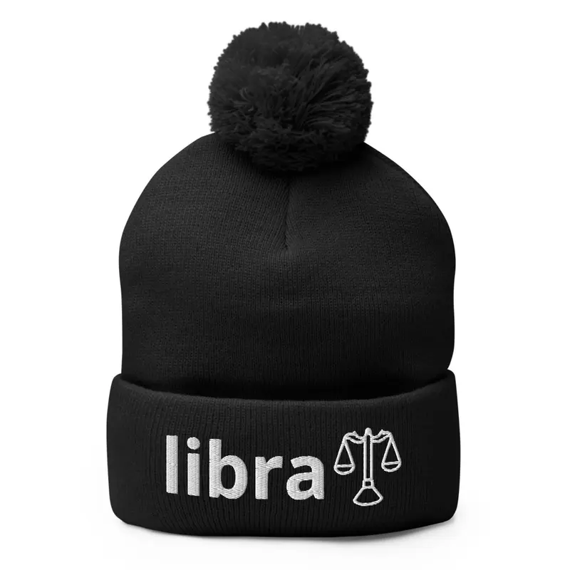 Libra Embroidered Knit Hat